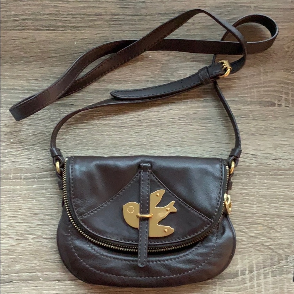 Marc Jacobs espresso mini cross body bag
